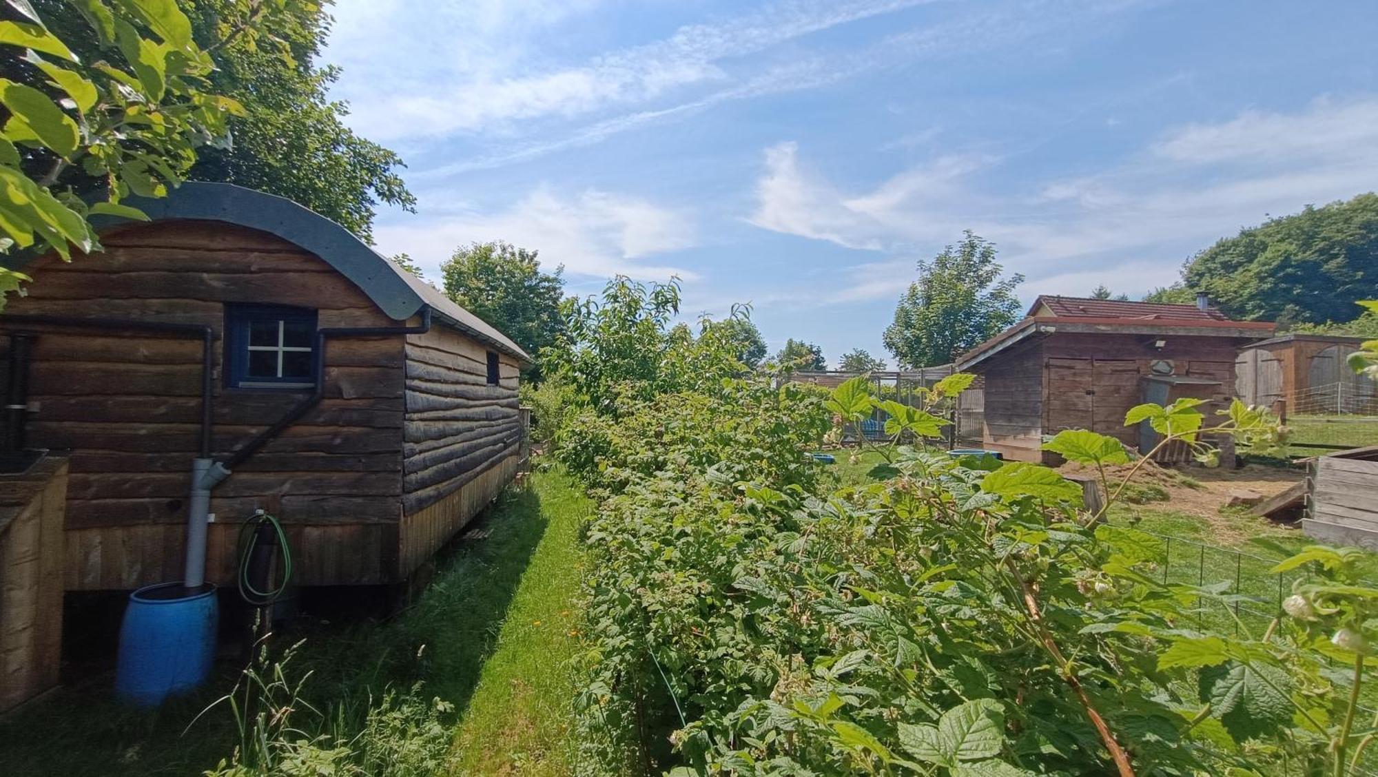 La Roulotte Tiny House Du Mond'Ideal Leval  Luaran gambar