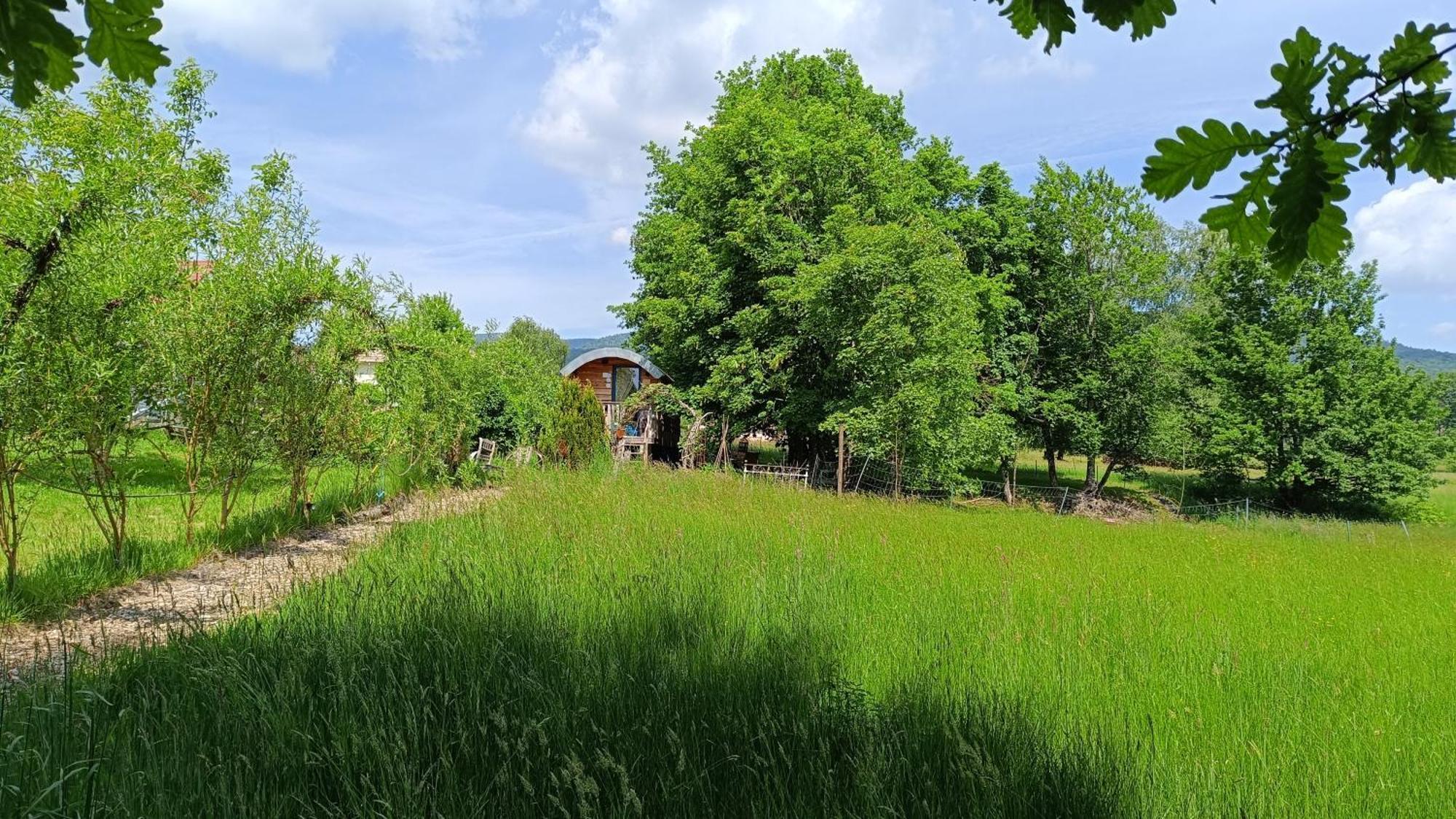 La Roulotte Tiny House Du Mond'Ideal Leval  Luaran gambar